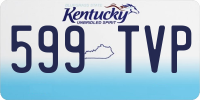 KY license plate 599TVP