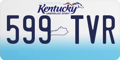 KY license plate 599TVR