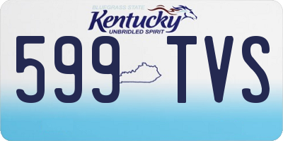 KY license plate 599TVS