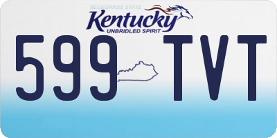 KY license plate 599TVT