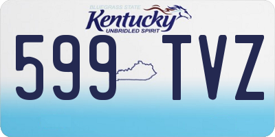 KY license plate 599TVZ