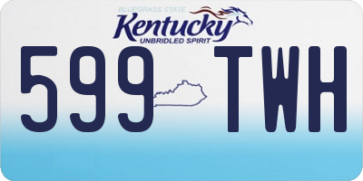 KY license plate 599TWH