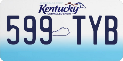 KY license plate 599TYB