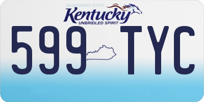 KY license plate 599TYC