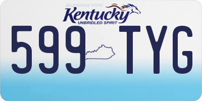 KY license plate 599TYG