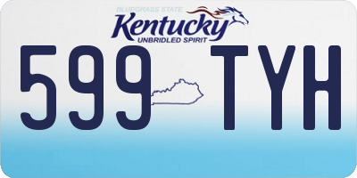 KY license plate 599TYH