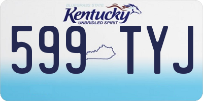 KY license plate 599TYJ