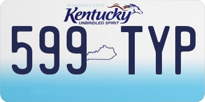 KY license plate 599TYP