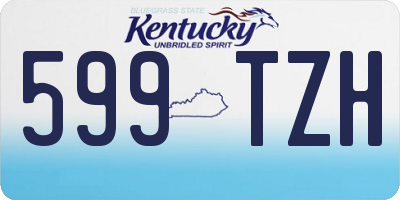 KY license plate 599TZH