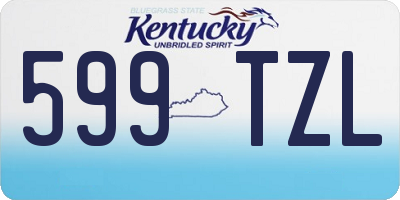 KY license plate 599TZL
