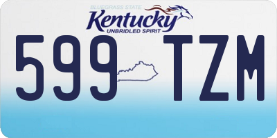 KY license plate 599TZM