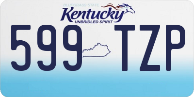 KY license plate 599TZP