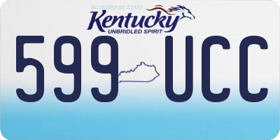 KY license plate 599UCC