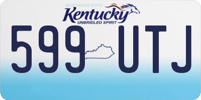 KY license plate 599UTJ