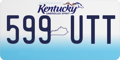KY license plate 599UTT