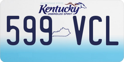 KY license plate 599VCL
