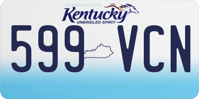 KY license plate 599VCN