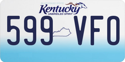 KY license plate 599VFO