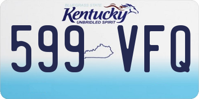 KY license plate 599VFQ