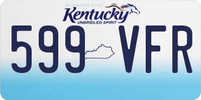 KY license plate 599VFR