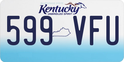 KY license plate 599VFU