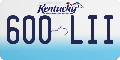 KY license plate 600LII