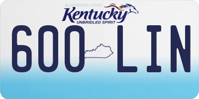 KY license plate 600LIN
