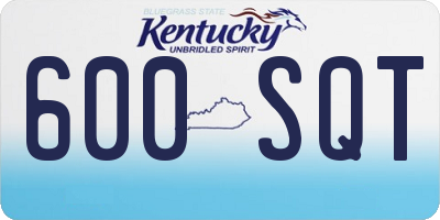 KY license plate 600SQT