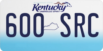 KY license plate 600SRC