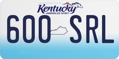 KY license plate 600SRL