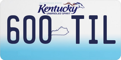 KY license plate 600TIL