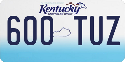 KY license plate 600TUZ