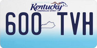 KY license plate 600TVH