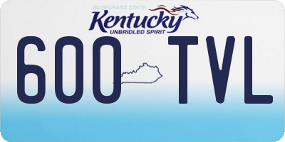 KY license plate 600TVL