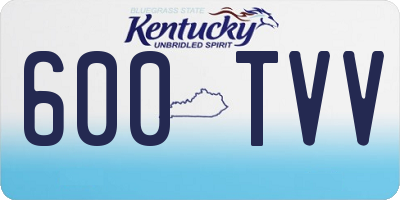 KY license plate 600TVV
