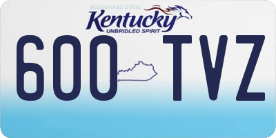 KY license plate 600TVZ