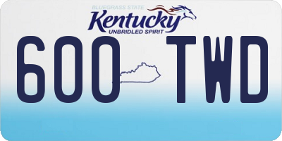 KY license plate 600TWD