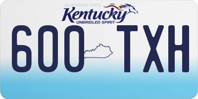 KY license plate 600TXH