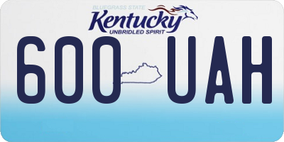 KY license plate 600UAH