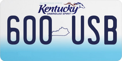KY license plate 600USB