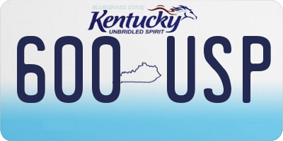 KY license plate 600USP