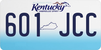 KY license plate 601JCC