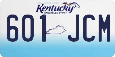 KY license plate 601JCM