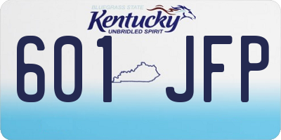 KY license plate 601JFP