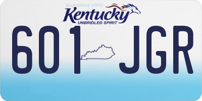 KY license plate 601JGR