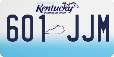 KY license plate 601JJM