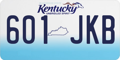 KY license plate 601JKB