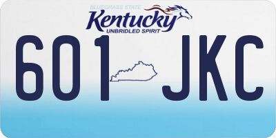 KY license plate 601JKC