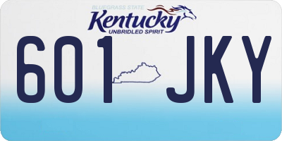 KY license plate 601JKY