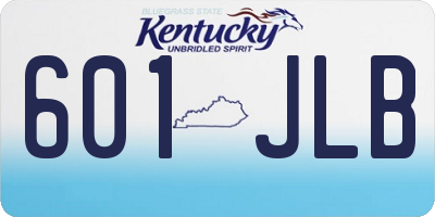 KY license plate 601JLB
